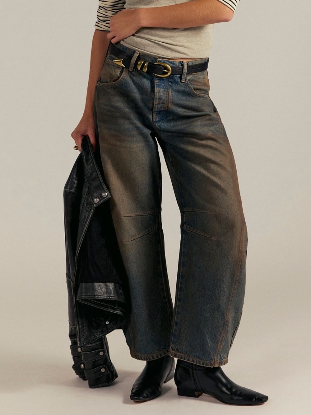 We The Free Good Luck Mid-Rise
Barrel Jeans Lost In The Desert
